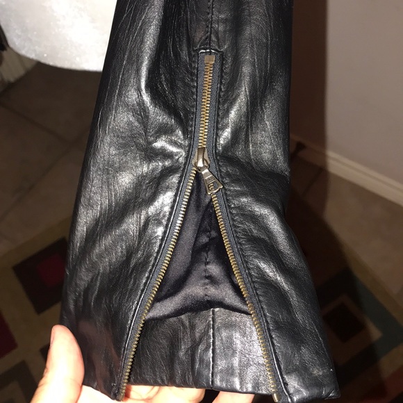 Diane Von Furstenberg Leather Jacket - Picture 2 of 8